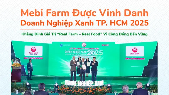 Mebi Farm Honored as a Green Enterprise of HCMC 2025